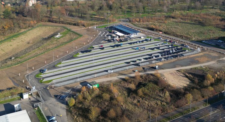 Neuer P8 mit Ladepark im Nordpark